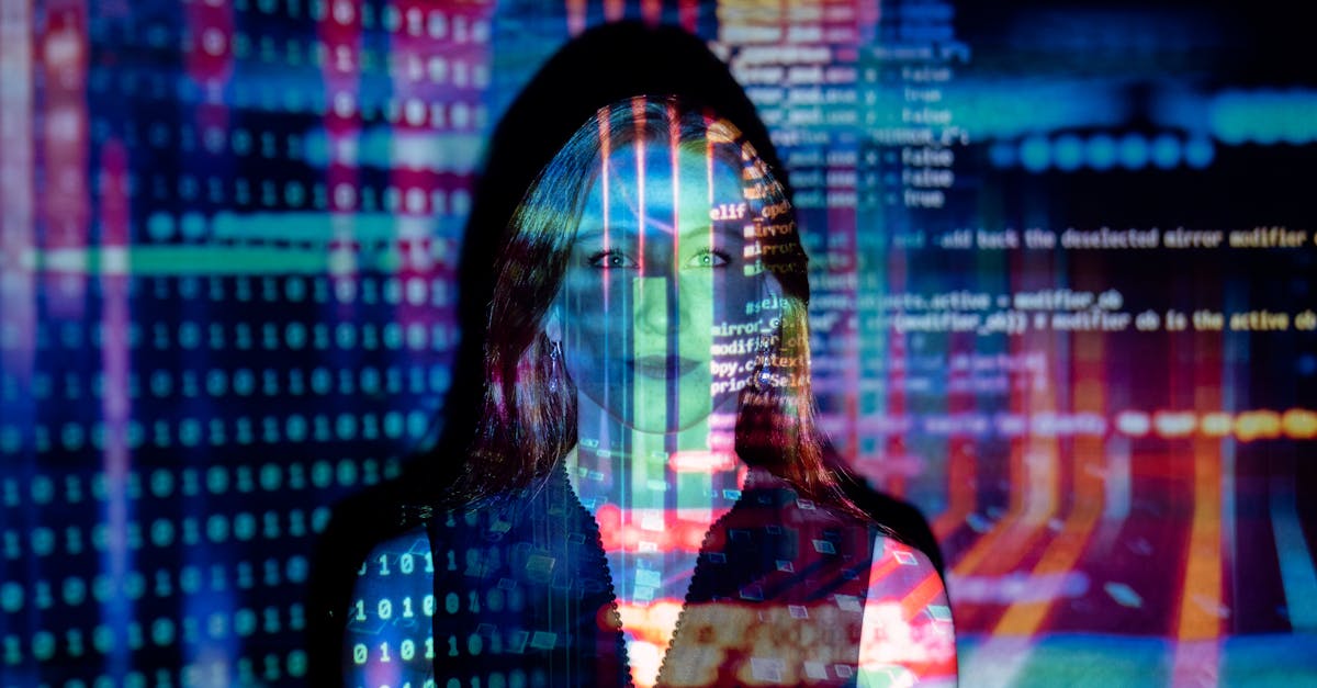 Intelligence artificielle transformant le secteur financier avec des éléments visuels de données et de réseaux