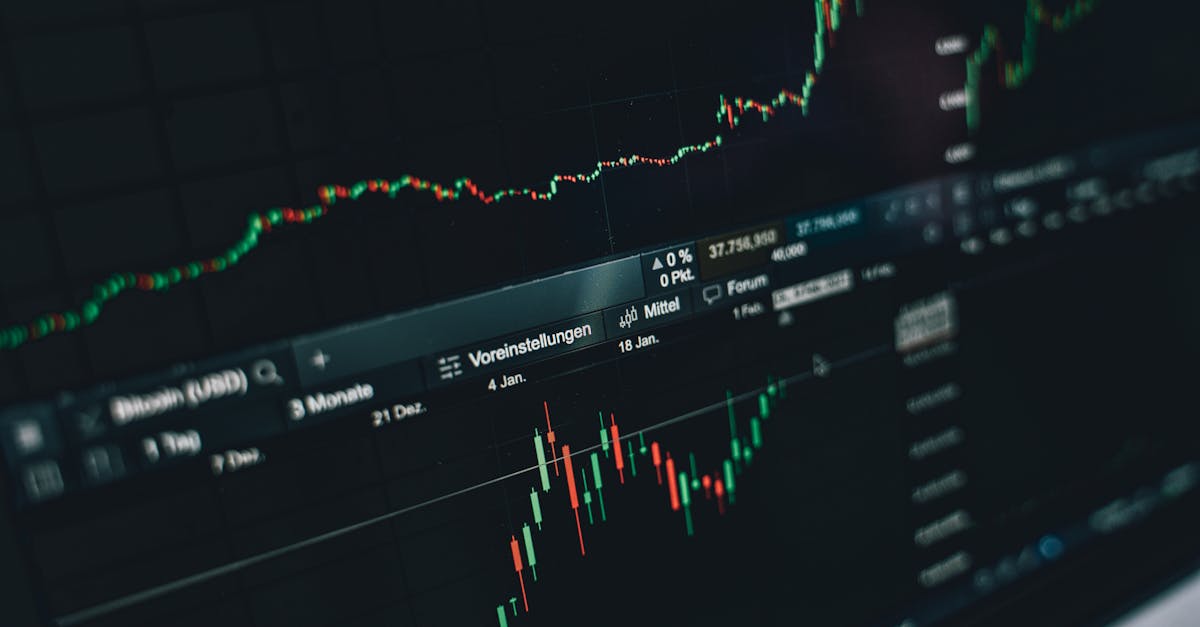 Écran de trading crypto avec graphiques et données de marché